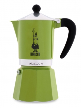 Кофеварка гейзерная Bialetti Rainbow Green (6 чашек)